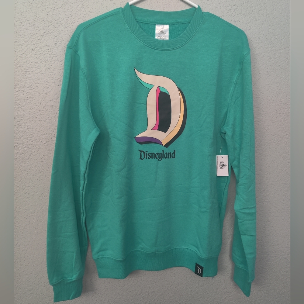 Disney Parks Disneyland Crew Neck Long Sleeve Lightweight Sweatshirt